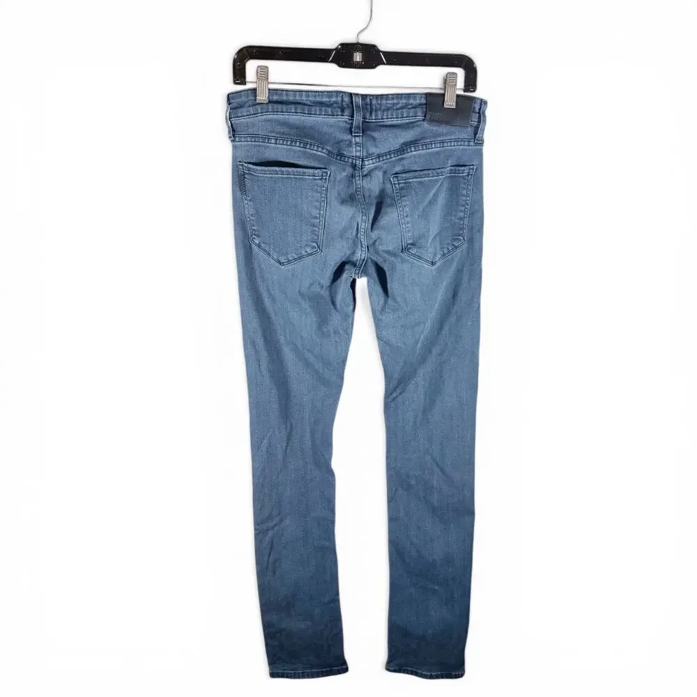 PAIGE Men's 29 Lennox Skinny Stretch Jeans Rowan Coated Dusty Blue m653734